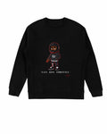 Black J Throttle Premium Embroidered Crewneck