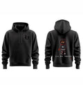 Black J Throttle Premium Embroidered Hoodie